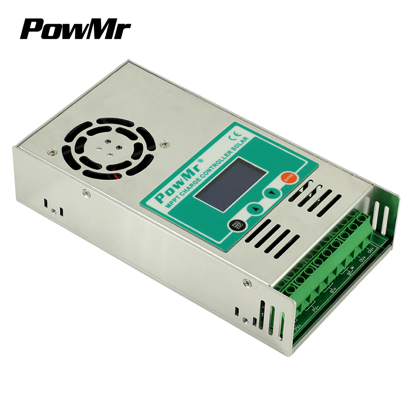 PowMr 12v 24v 36v 48v со слежением за максимальной точкой мощности, 60A за максимальной точкой мощности, Солнечный контроллер заряда Максимальная PV 160V для геля или lifePO4 батарея MPPT-60A
