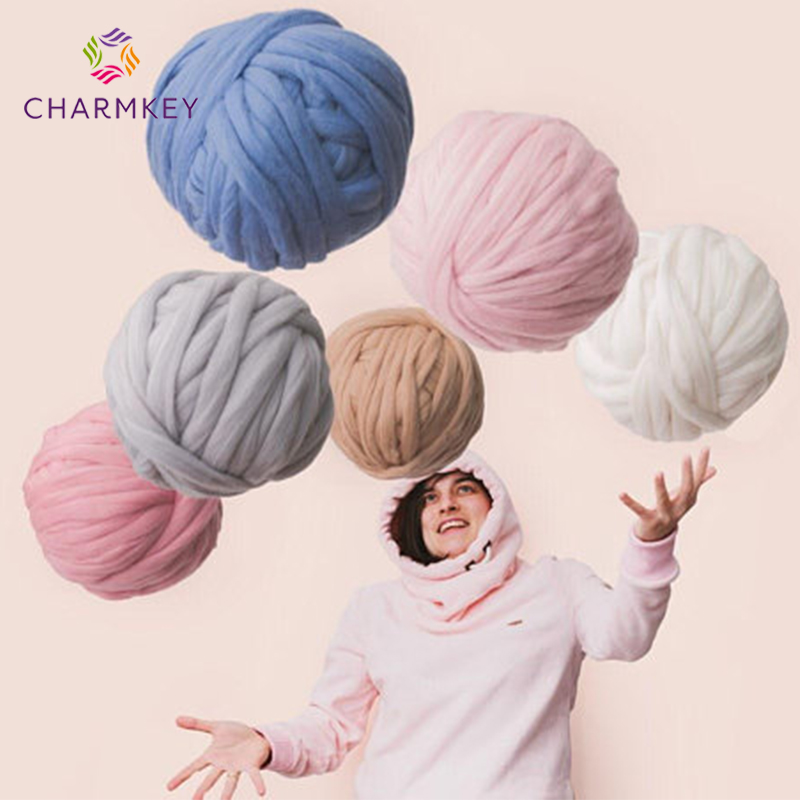 Charmkey высокопрочная Дешевая шерстяная трикотажная пряжа для вязания перчаток