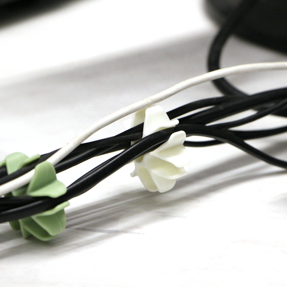 Lovely 2020 items Amazon top seller multi-functions PP table corner plastic snowflake cable tray
