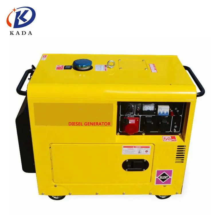 Kada portable small weight 5kva diesel generator for domestic use