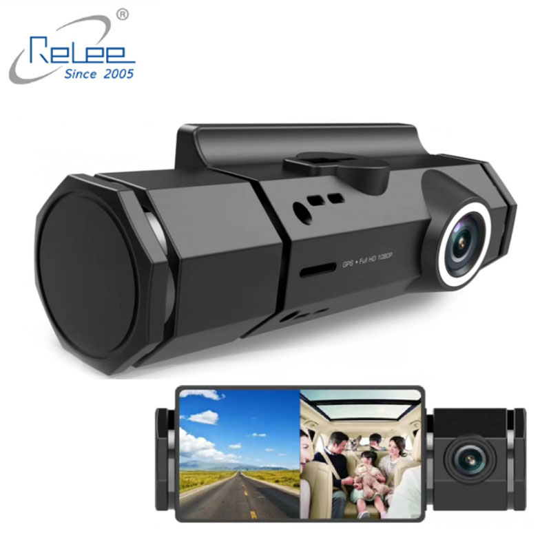 Топ продаж Dash камера 2MP фронтальная + Задняя full HD 1080p dvr dashcam 2,7 дюймов LCD автомобильный видеорегистратор с GPS видео камерой