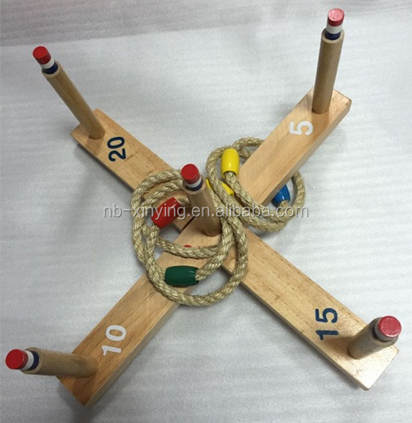 Traditional Quoits game set with 5 quoits