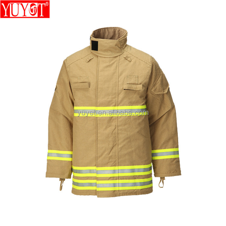 Reusable flame retardant coverall fireman rescue workwear suit