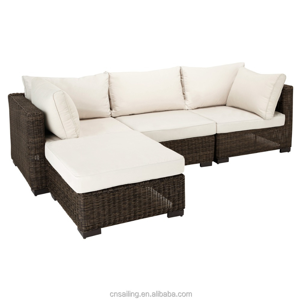 All Weather Rattan Wicker Outdoor Furniture Sectional Modern Couch