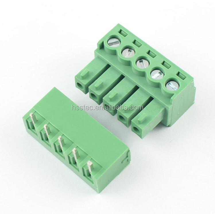 3,81 мм Шаг 5 Pin 5 P правый угол винтовой клеммный блок Pluggable разъем