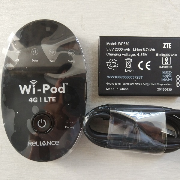 ZTE Wipod WD670 4g LTE pocket wifi wireless route, ZTE WD670 Wi Pod 4G Mobile WiFi Hotspot