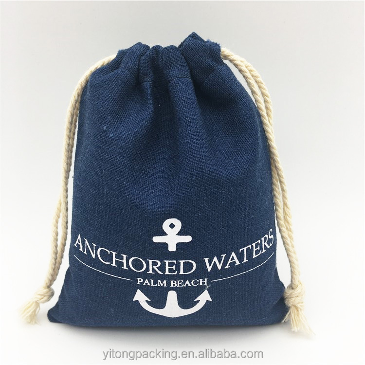 Изготовленный на заказ мешок подарка ткани упаковывая Drawstring