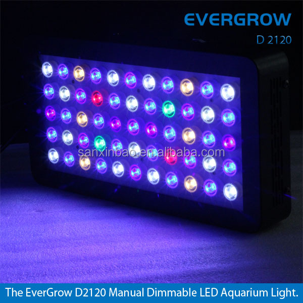 Светодиодные осветительные приборы для аквариума Evergrow d120 120 Вт с регулируемой яркостью, светодиодные осветительные приборы для аквариума 165 Вт