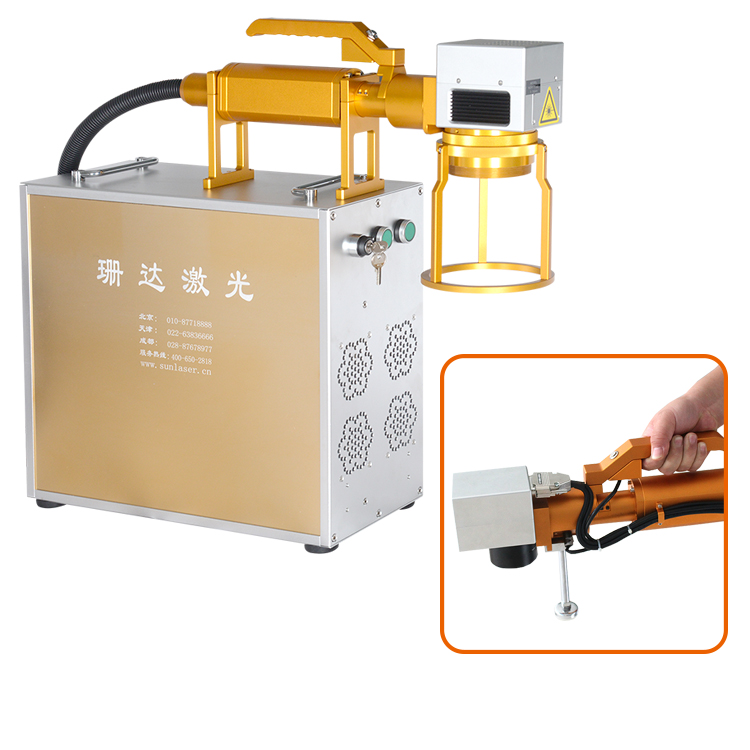 High Speed Handheld 10W/20W Portable Fiber Laser Dot Peen Marking Machinery