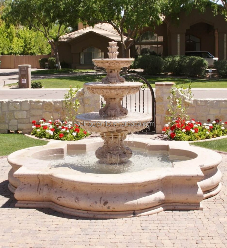 Granite marble limestone large outdoor water fountains