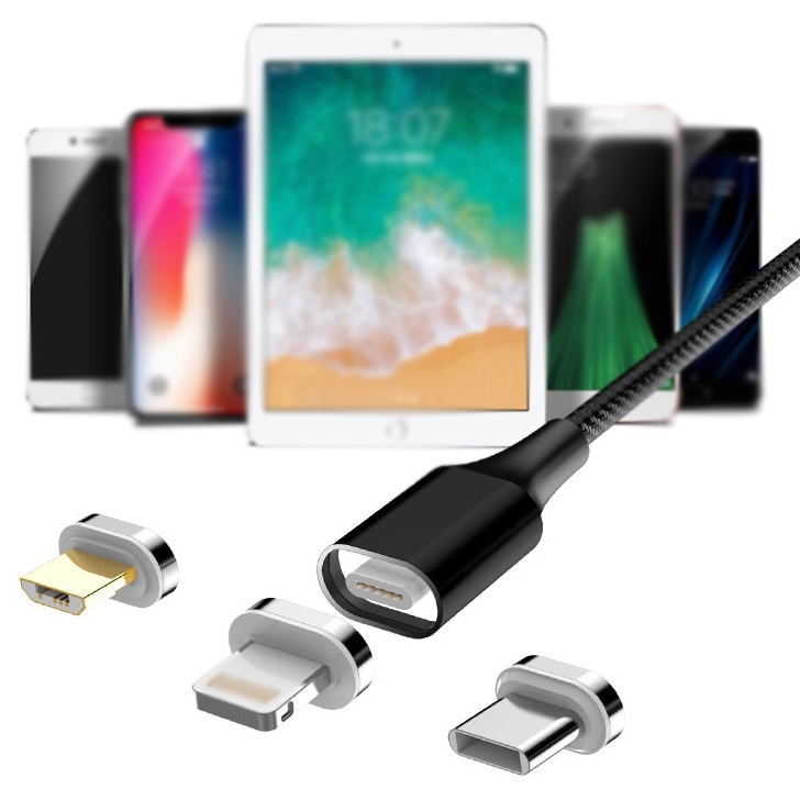 Подгонянный лазер бренд быстрая зарядка Магнитный usb кабель 3 в 1 кабель для передачи данных usb для всех мобильных телефонов