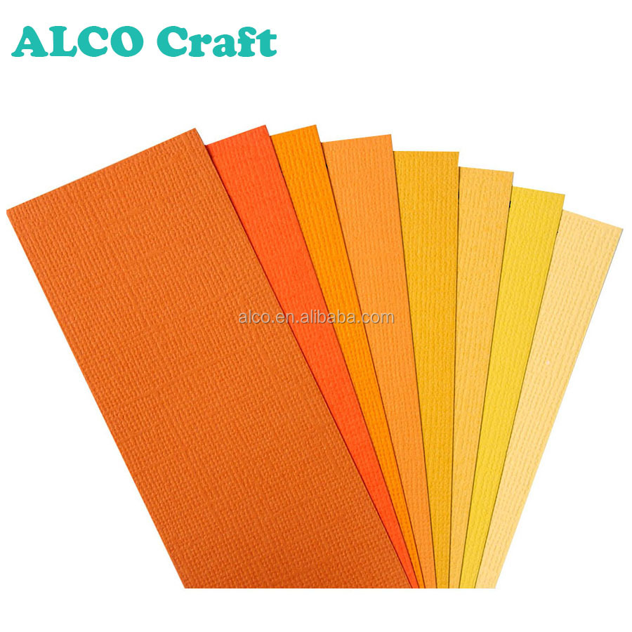 A4 size textured cardstock color core paper dye for scrapbooking