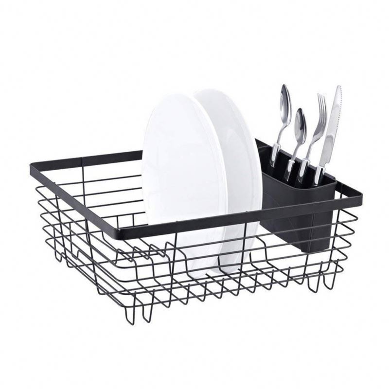 Folding Dish Drain Drying Rack Aluminum Modern