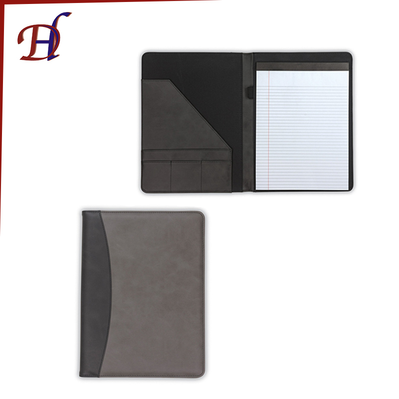 Два тона искусственная кожа Padfolio резюме портфолио/Бизнес портфель и искусственная кожа организатор папка с блокнот