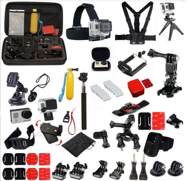 Все в 1 для GoPro Hero 6 Hero 5 Аксессуары для экшн-камеры Наборы с коллекционной коробкой большая сумка для хранения Чехол