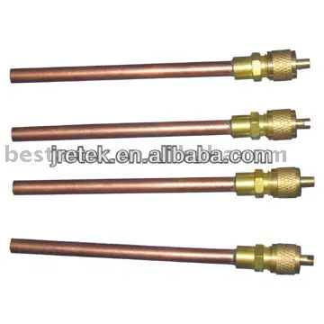 factory supply refrigeration  copper tube charging  access valve 1/4"x90mm