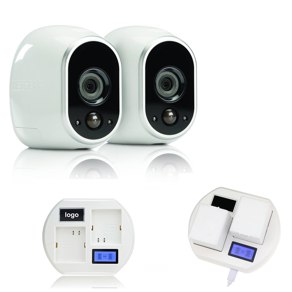 WIFI батарея IP камера Arlo Pro камера безопасности батарея 2440mAh с двойным зарядным ЖК-дисплеем
