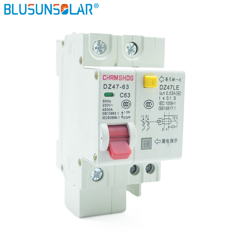 RCBO MCB 230 В 1P + N 2P + N 3P + N автоматический выключатель остаточного тока с защитой от утечки перегрузки и короткого тока