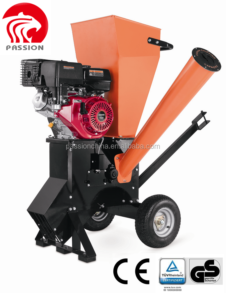 Высокая эффективность 13hp бензиновый двигатель сад рубительная машина