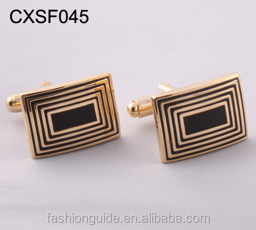 Yiwu Factory 18K позолоченные медные мужские манжеты модный дизайн оптовая цена