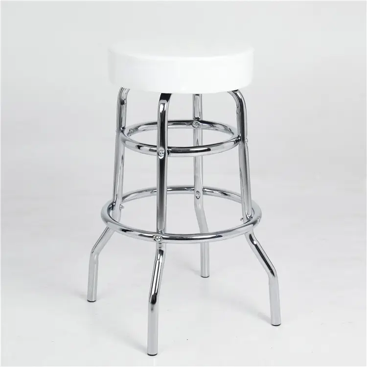 Хорошее качество, новый стиль, металлический барный стул, винтажный поворотный барный стул с полиуретановым сиденьем