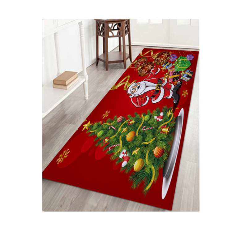 Рождество продвижение ПВХ гостиная кухня противоскользящие Footmat