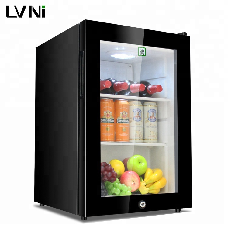 LVNI Коммерческая, гостиничная, домашняя, 62L, стеклянная дверь для небольших напитков, компрессор для энергетических напитков, мини-бар, холодильник, холодильник, охладитель
