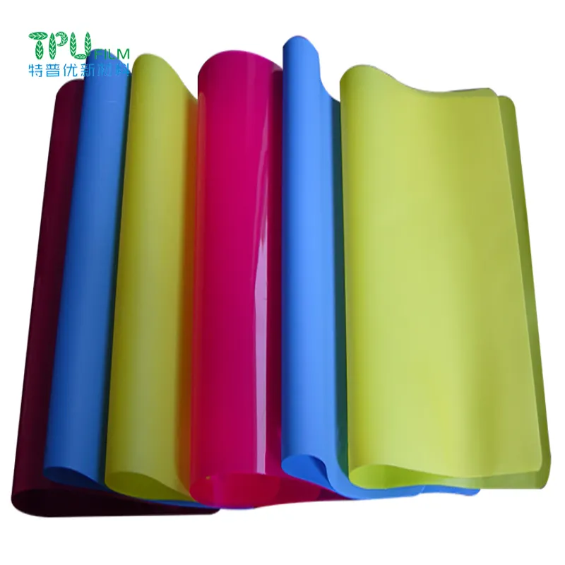 Colorful TPU Film For Raincoat Fabric Textile factory