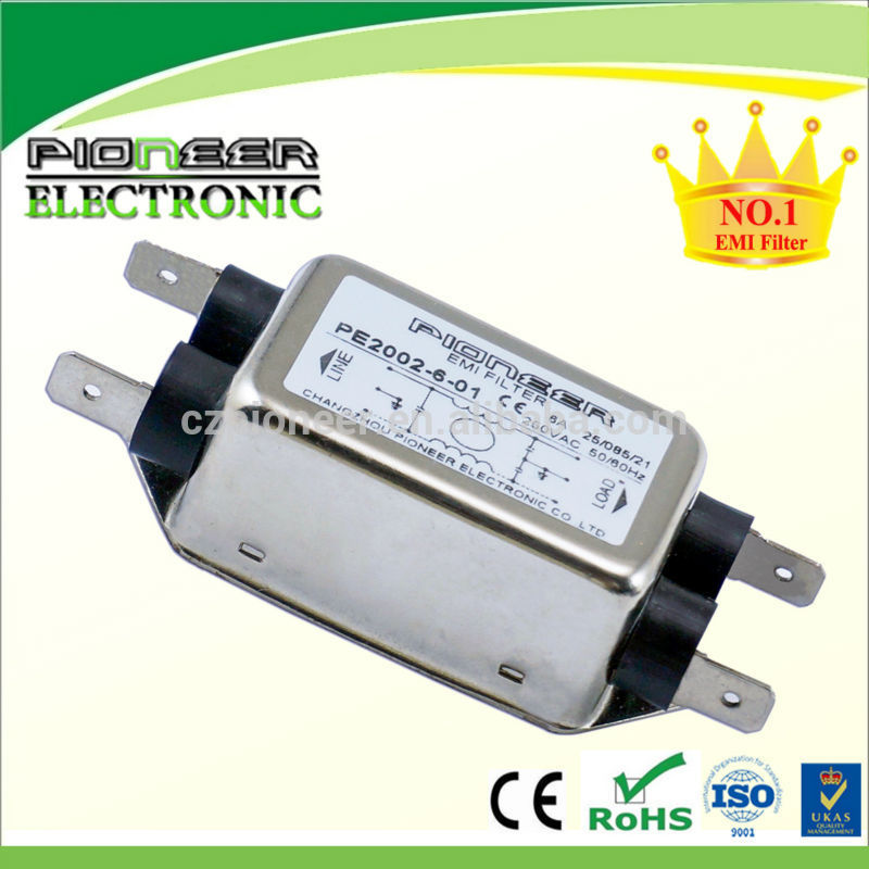компонент электроники 1-10A pe2002-6-01 фильтр питания