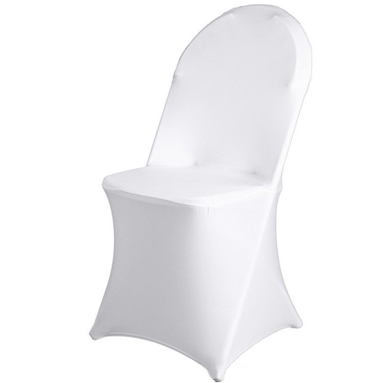 YRYIE Factory Wholesale Banquet Event Decorative White Spandex Chair Covers For Folding Chairs
