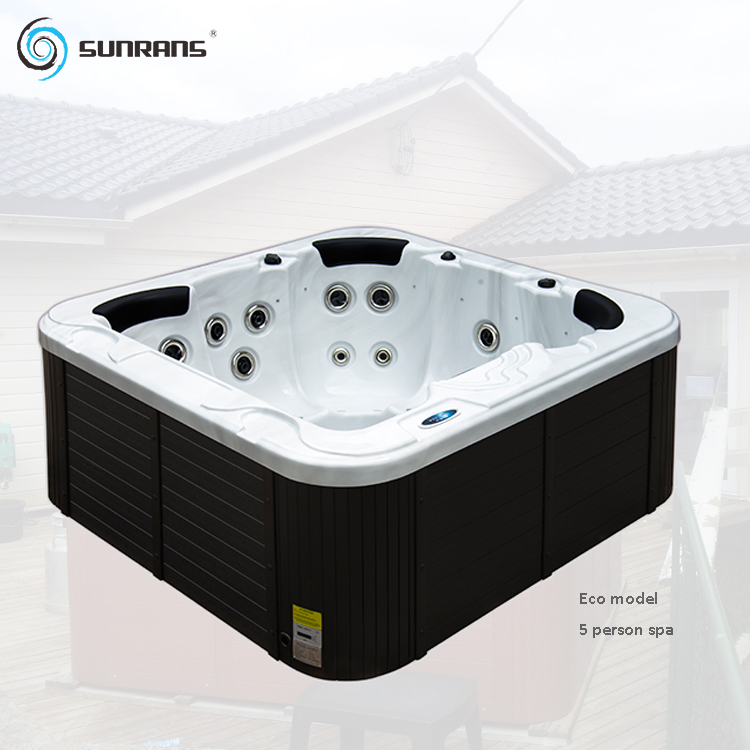 Sunrans 5 человек, стекловолоконная Массажная гидромассажная Ванна, открытый спа