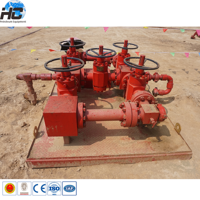 Well control choke manifold / kill & choke manifold with adjustable choke nozzle