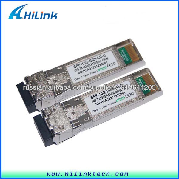волоконная оптика 10G BiDi SFP трансивер 10km 40km