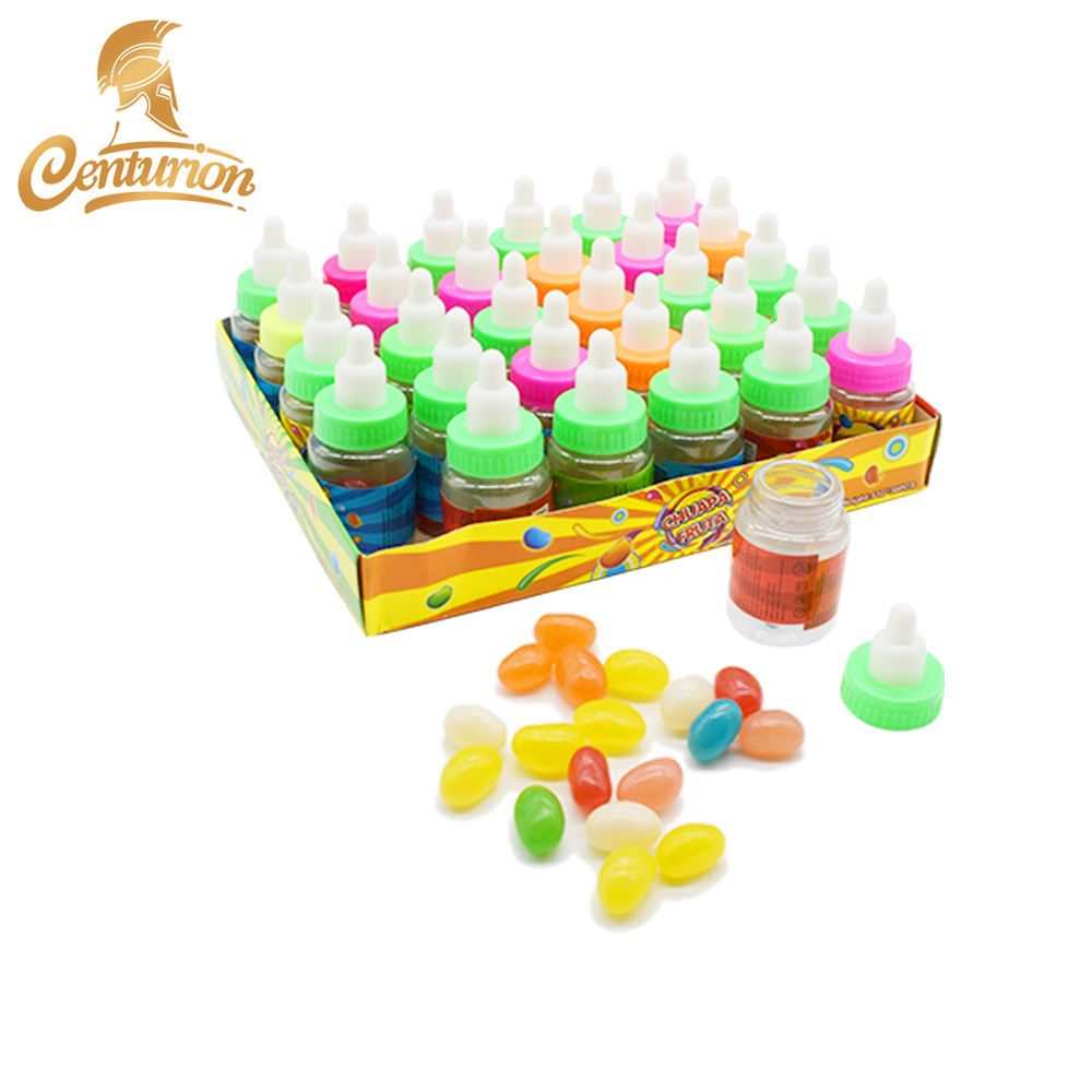 Colorful chewy nipple bottle ball jelly beans candy factory supplier