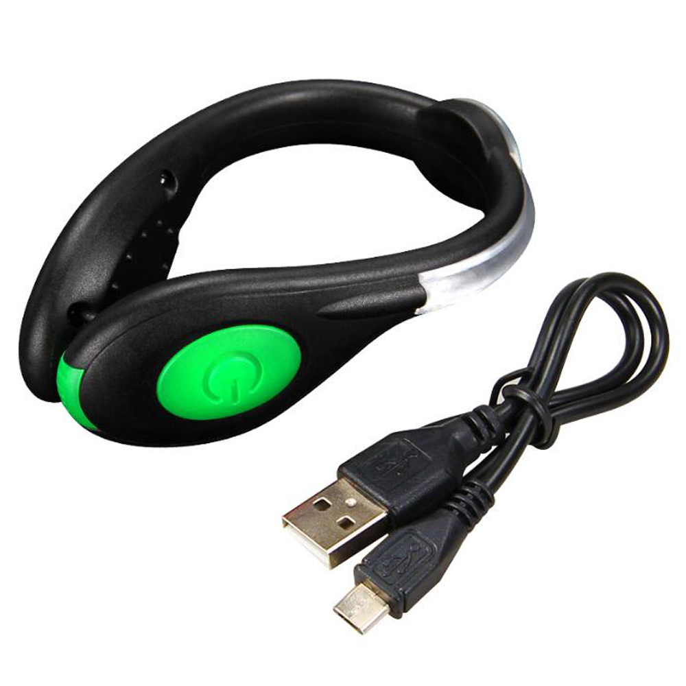 USB светодио дный Перезаряжаемые LED Детская безопасность обувь клип огни фонарик для бег Велоспорт езда на велосипеде прогулки