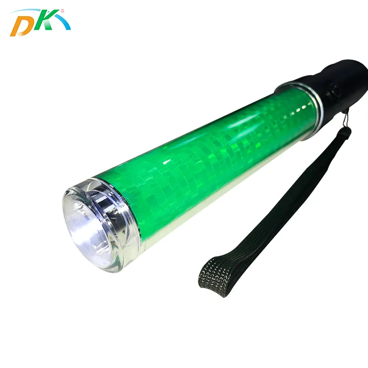Traffic safety PVC material led light signal control warning wand baton