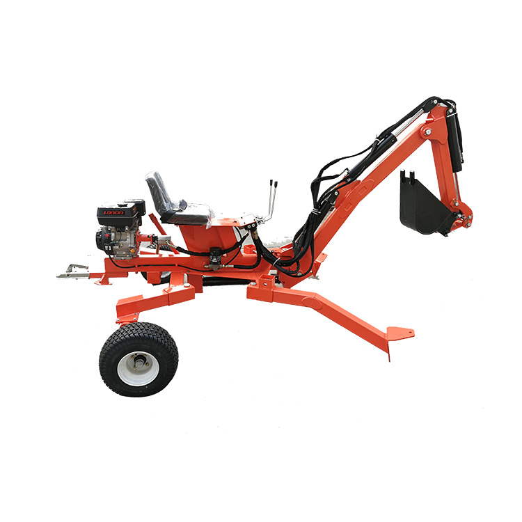9HP бензиновый двигатель ATV буксируемый экскаватор-погрузчик