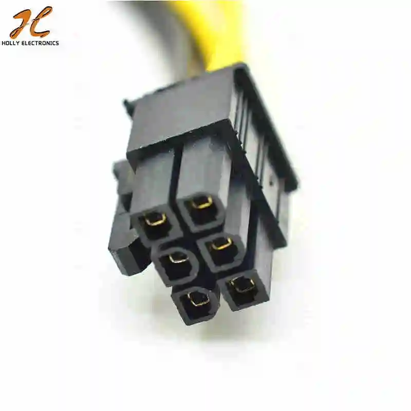 Pci-e 18 AWG 6Pin to 8Pin (6+2Pin) PCIe Power Cable 50cm Male to Male for GPU Video graphics Card