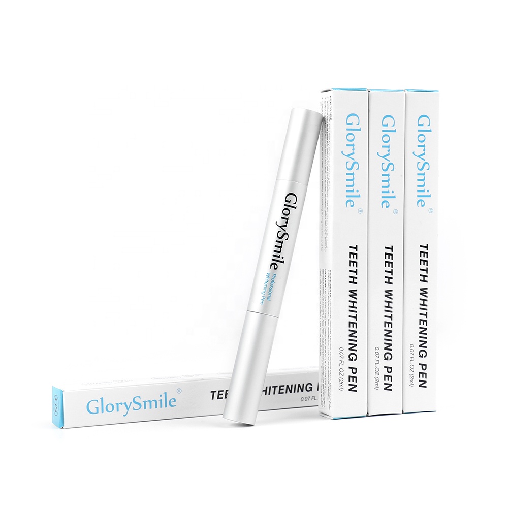 CE утвержденный Glorysmile оптовая продажа отбеливатель для зубов Мгновенный Белый гель заправка зубов отбеливающая Ручка OEM Пользовательский логотип