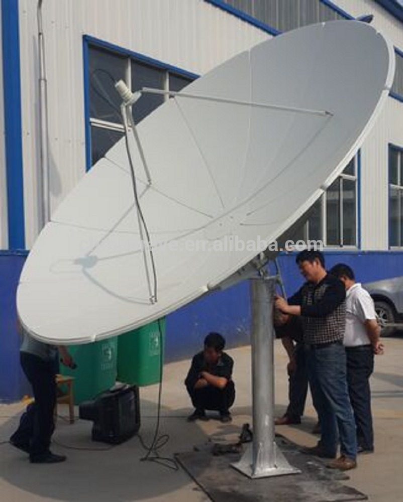 C Band 240 см параболическая напольная спутниковая антенна ТВ