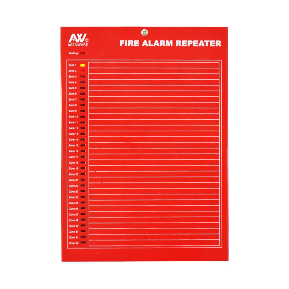 1-32 zone fire alarm repeater panel