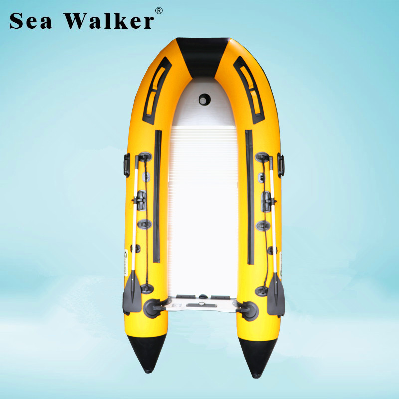 Seawalker новый дизайн 4,3 м надувная рыбацкая лодка с алюминиевым полом высокое качество гребная лодка с CE сертификацией