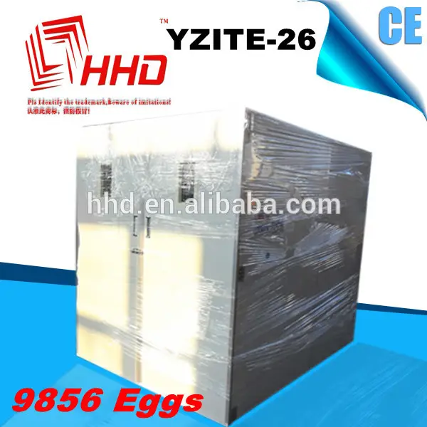 YZITE-26 98% hatching rate CE approved full automatic 9856 eggs chicken egg incubator for sale with good quality