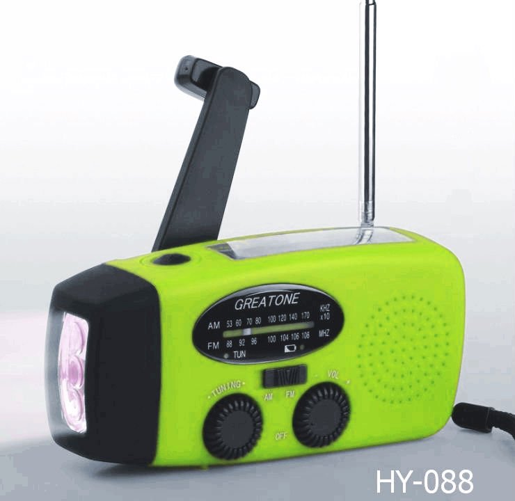 Солнечный Динамо ручной AM/FM/NOAA радио USB выход зарядное устройство факел оригинальный дизайнер & Производитель