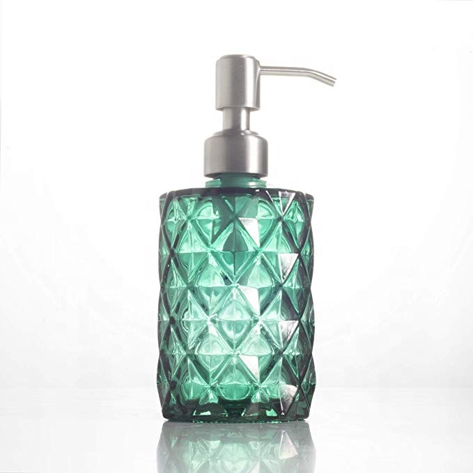 Wholesale Glass Pump Bottle Foam Soap Dispenser with Stainless Steel Pump
