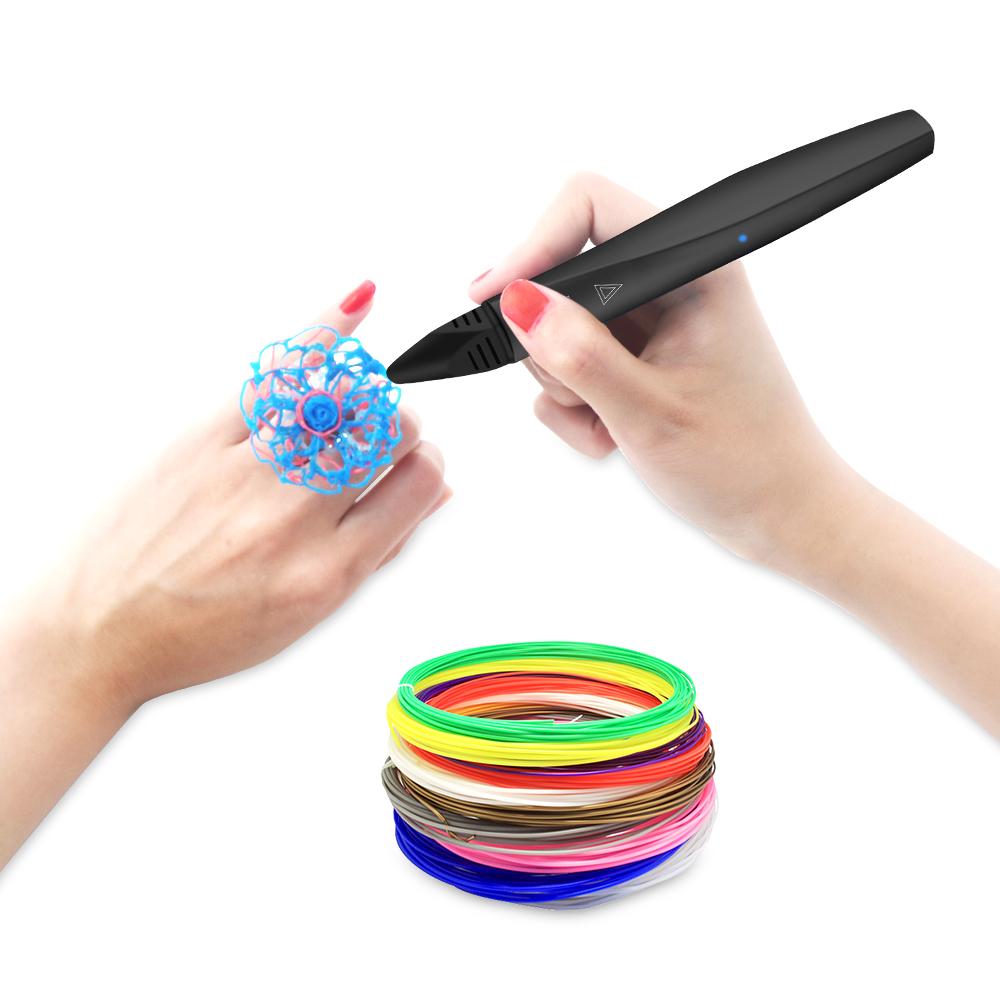 Новинка 2020, ручка для 3d-печати с сенсорным экраном и зарядкой Micro USB, подарок на день рождения, супертонкая 3d-ручка для образовательных детских игрушек