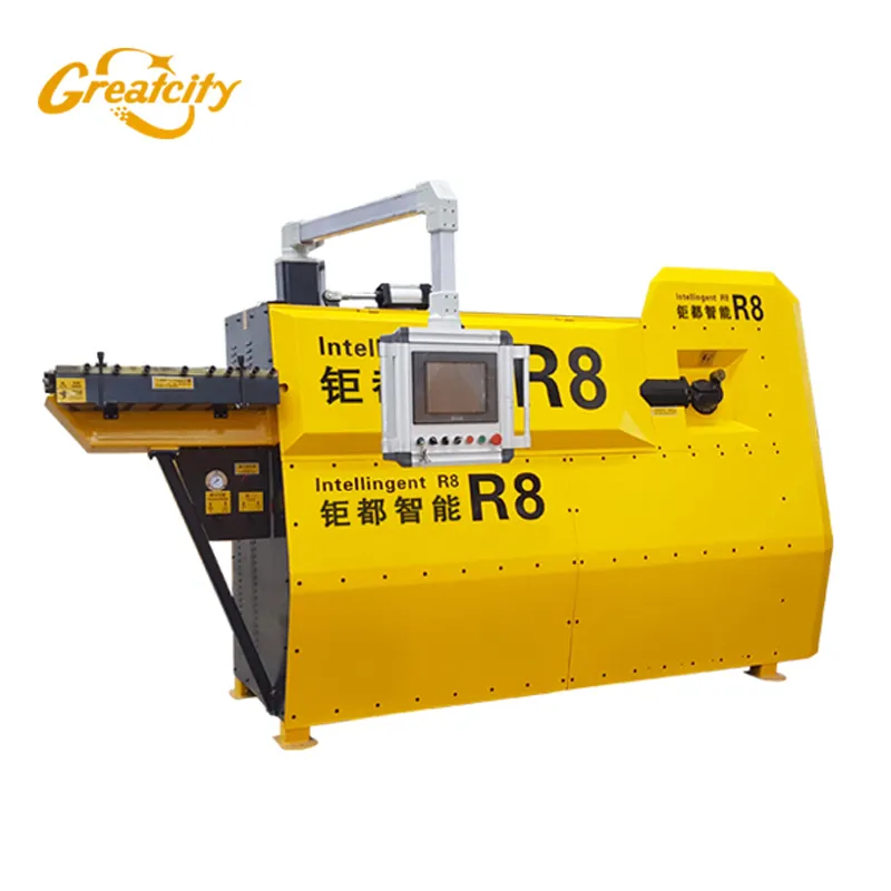 4-12mm CNC automatic steel wire bender, bar stirrup bending machine for construction