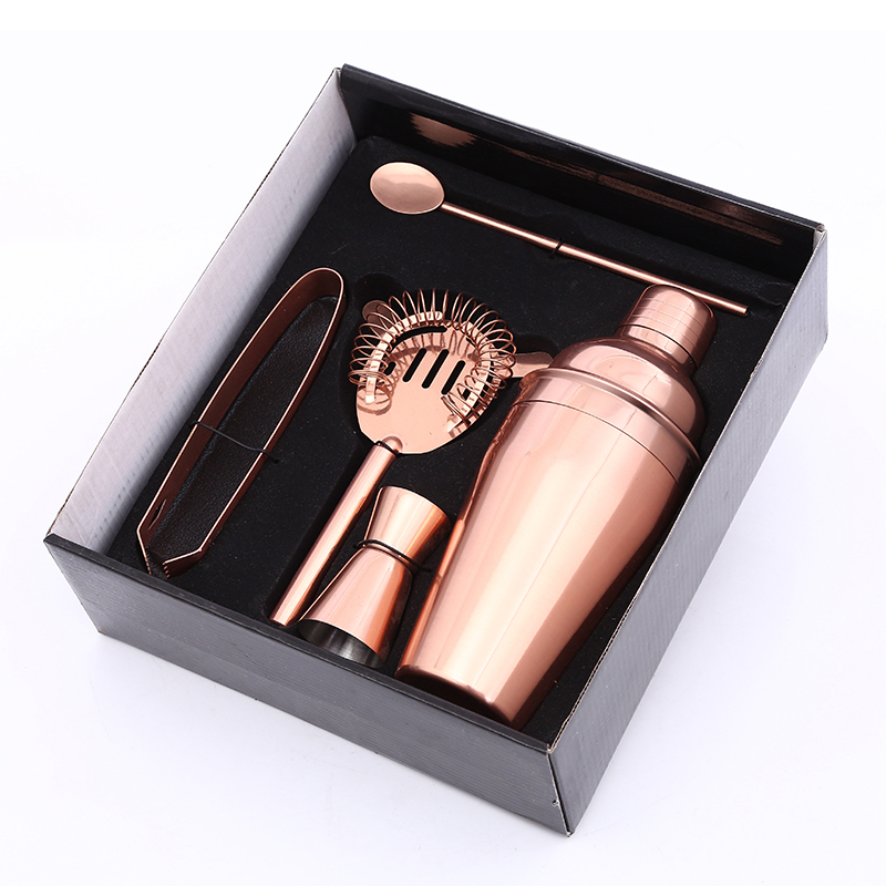 Cocltailshaker 550ml Stainless Steel Cocktail Making Set Rose Gold Plated Cocktail Sets