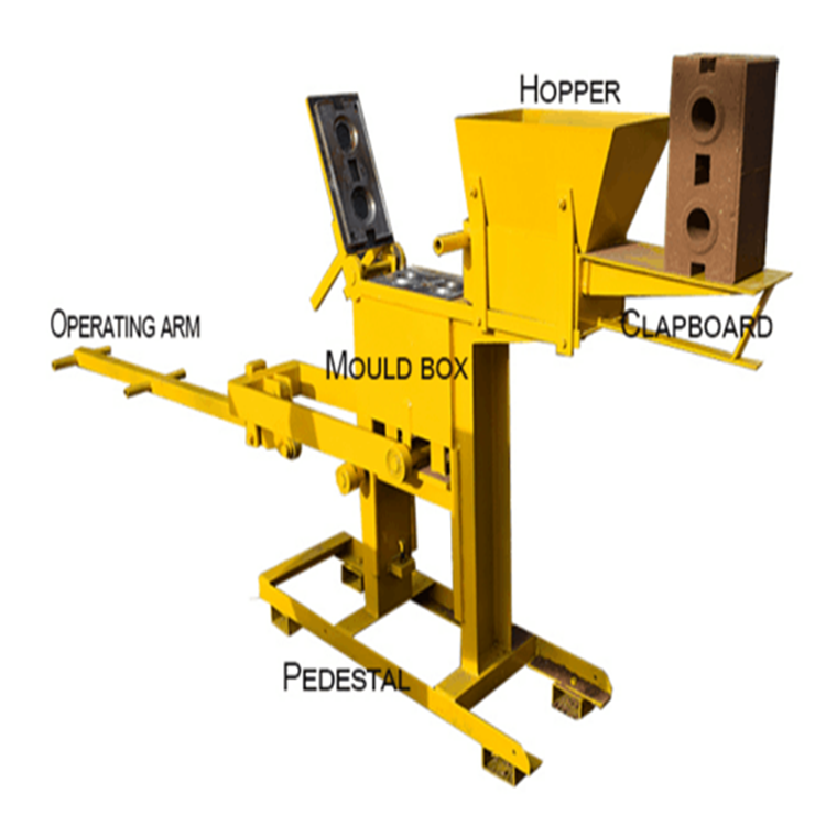 QMR1-40 manual interlocking clay brick making machine