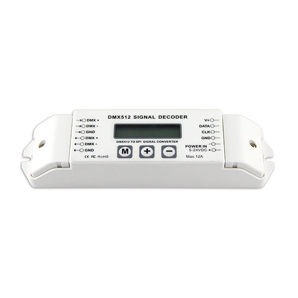 BC-820 DMX512 декодер, светодиодный контроллер ws2811 pixel, цветной дисплей